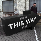 The Bayswater' - Giant Freestanding Arrow Sign for shops & events